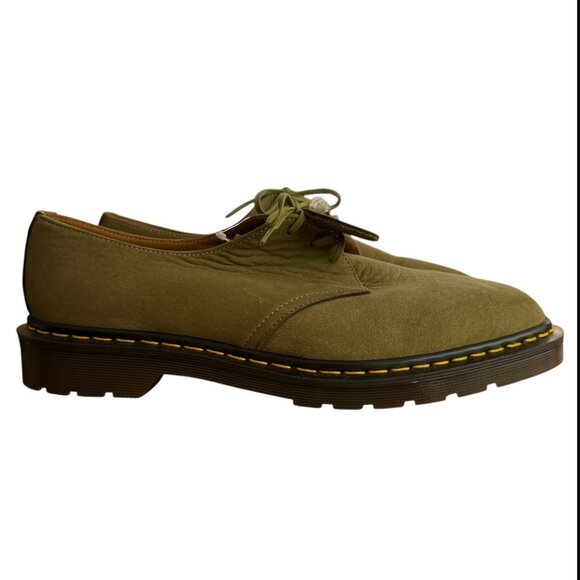 Dr Martens Made in England Leather Lace Up Oxford Green MISMATCH SIZES L10 R11 main image 10